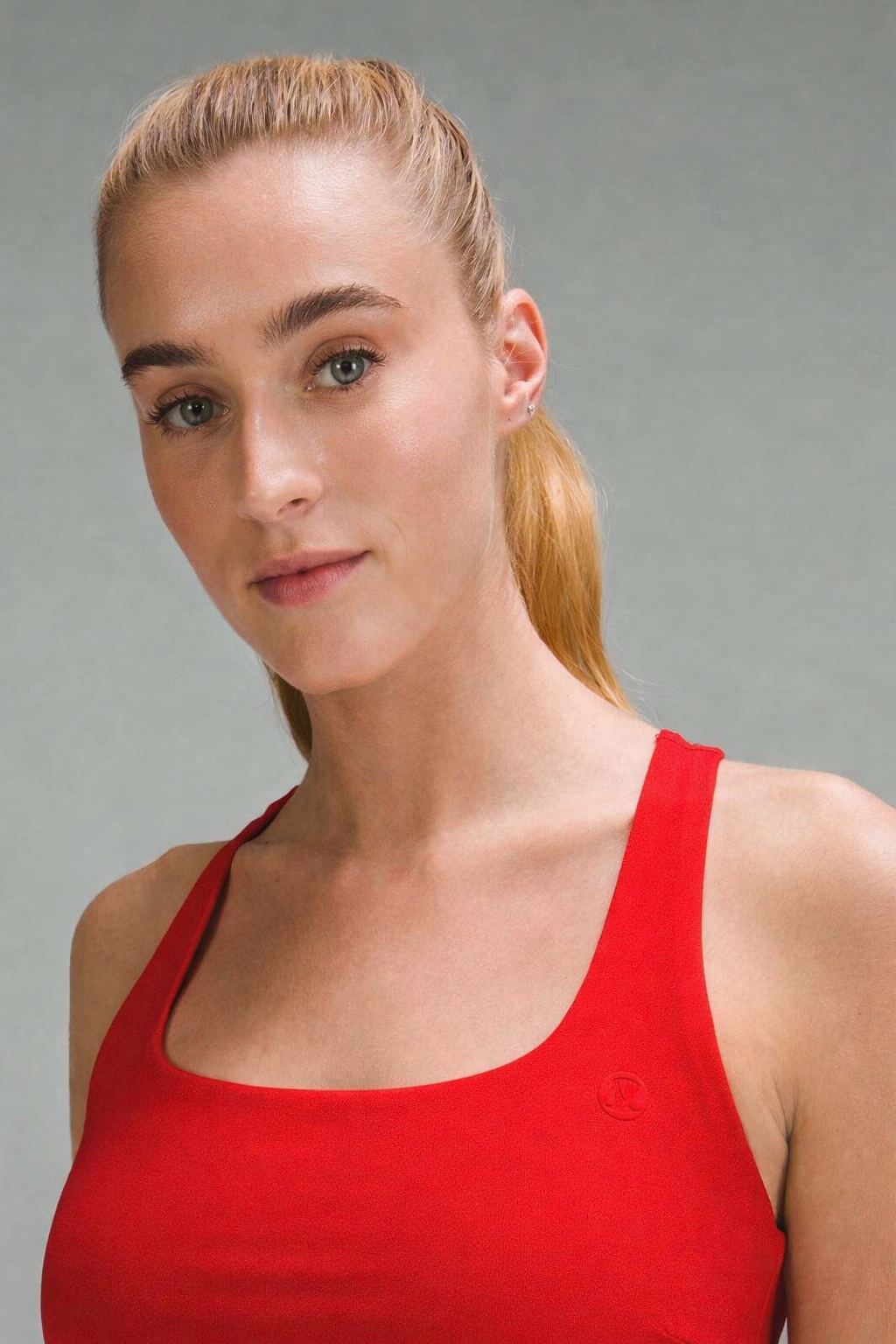Lululemon Lightweight Tennis Tank Red Size 8/M Built-In Bra LW1FB0S