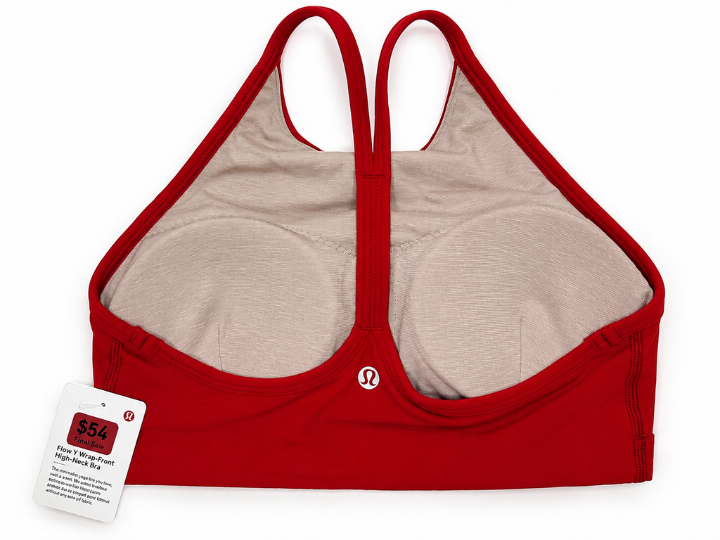 Lululemon Flow Y Wrap-Front High-Neck Bra