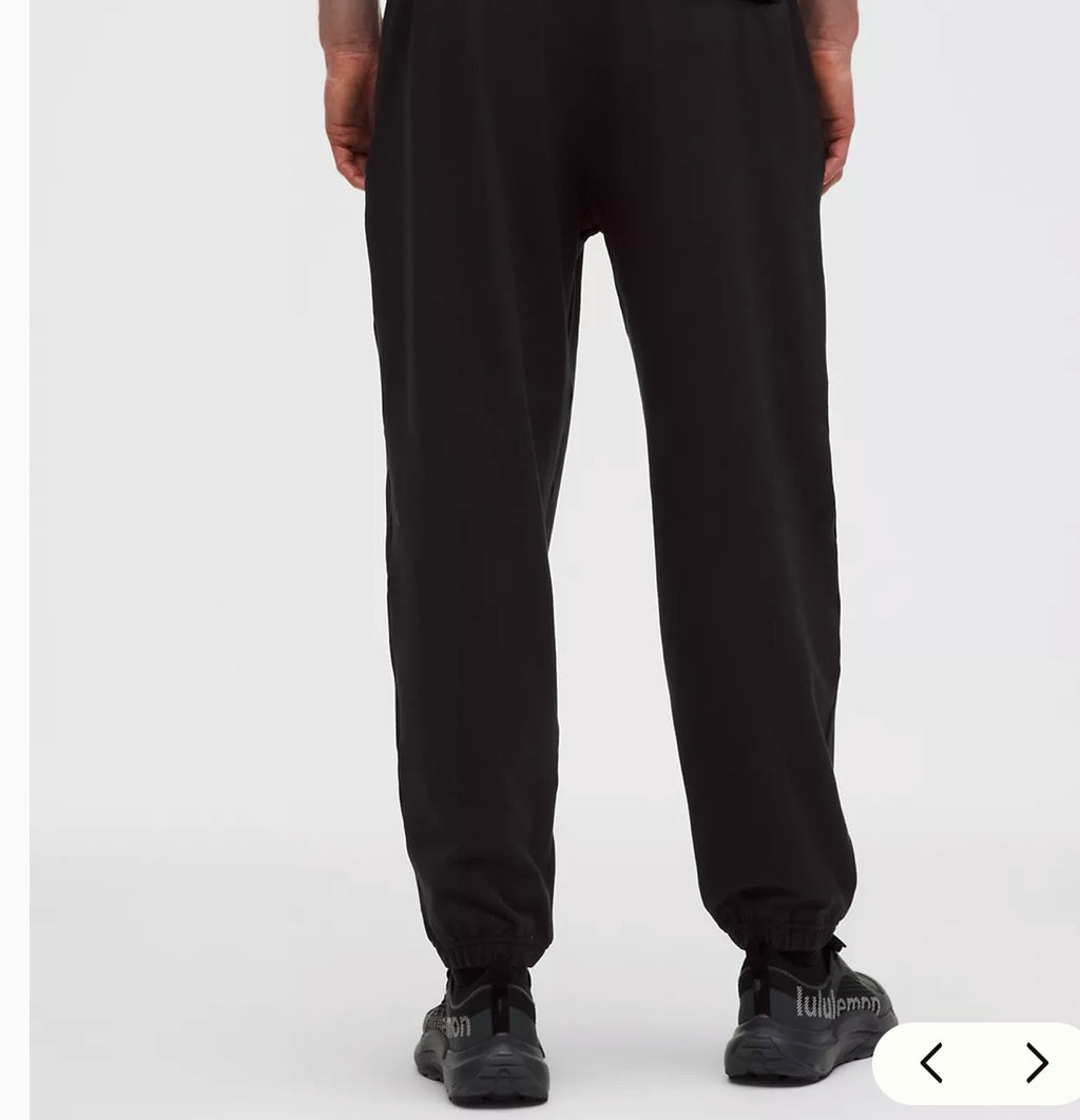 Lululemon Heavy Soft Jersey Jogger Black Relaxed Fit Mens L