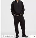 Lululemon Heavy Soft Jersey Jogger Black Relaxed Fit Mens L