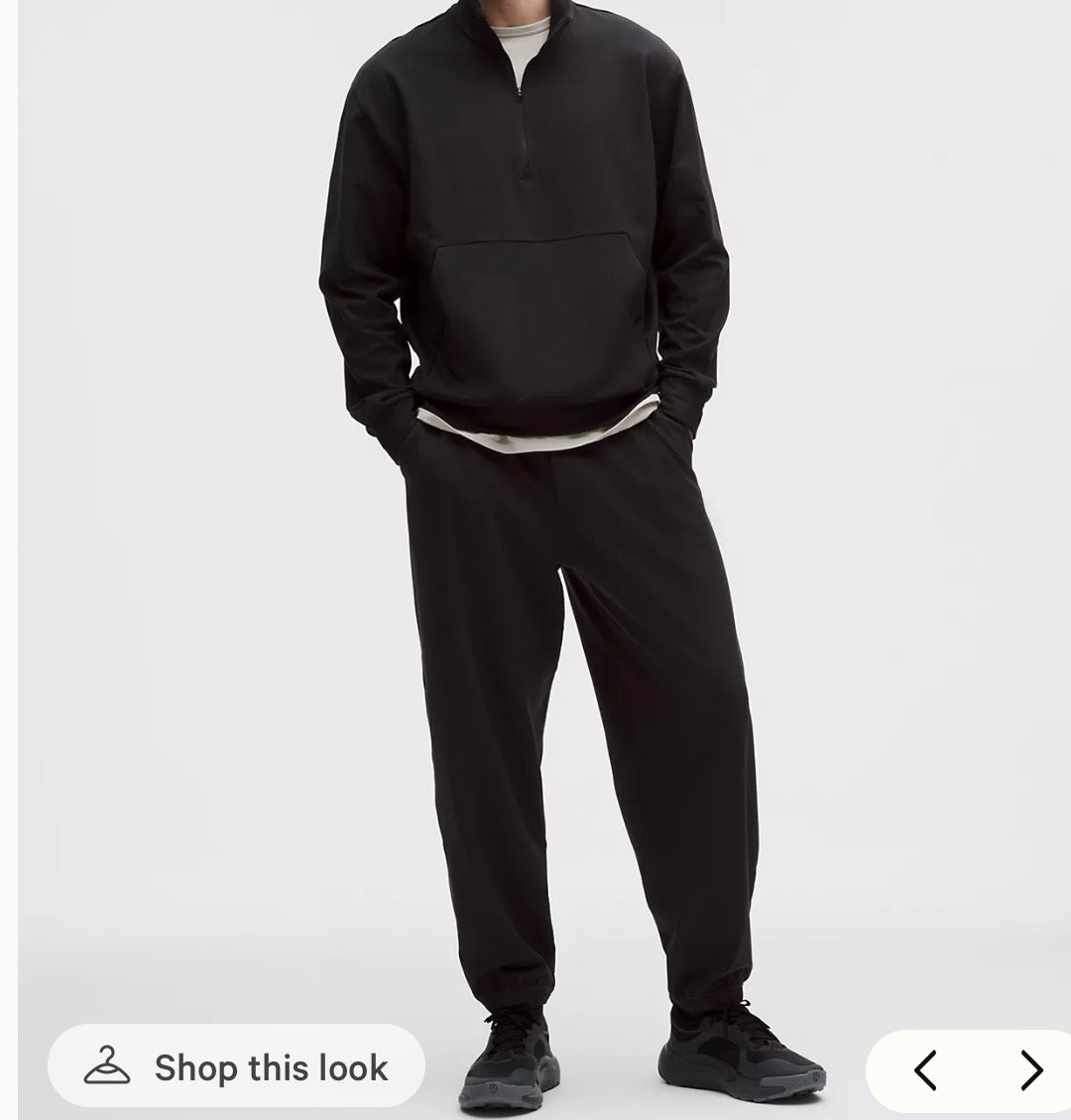 Lululemon Heavy Soft Jersey Jogger Black Relaxed Fit Mens L