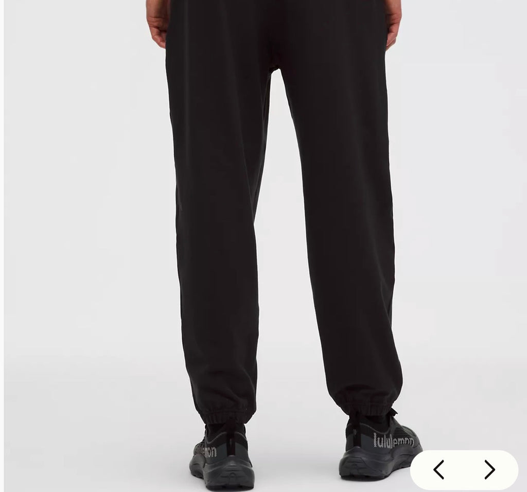 Lululemon Heavy Soft Jersey Jogger Black Relaxed Fit Mens L