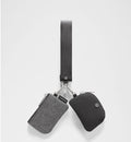Lululemon NEW Dual Pouch Wristlet Glitter Silver Black  LW9FRWS