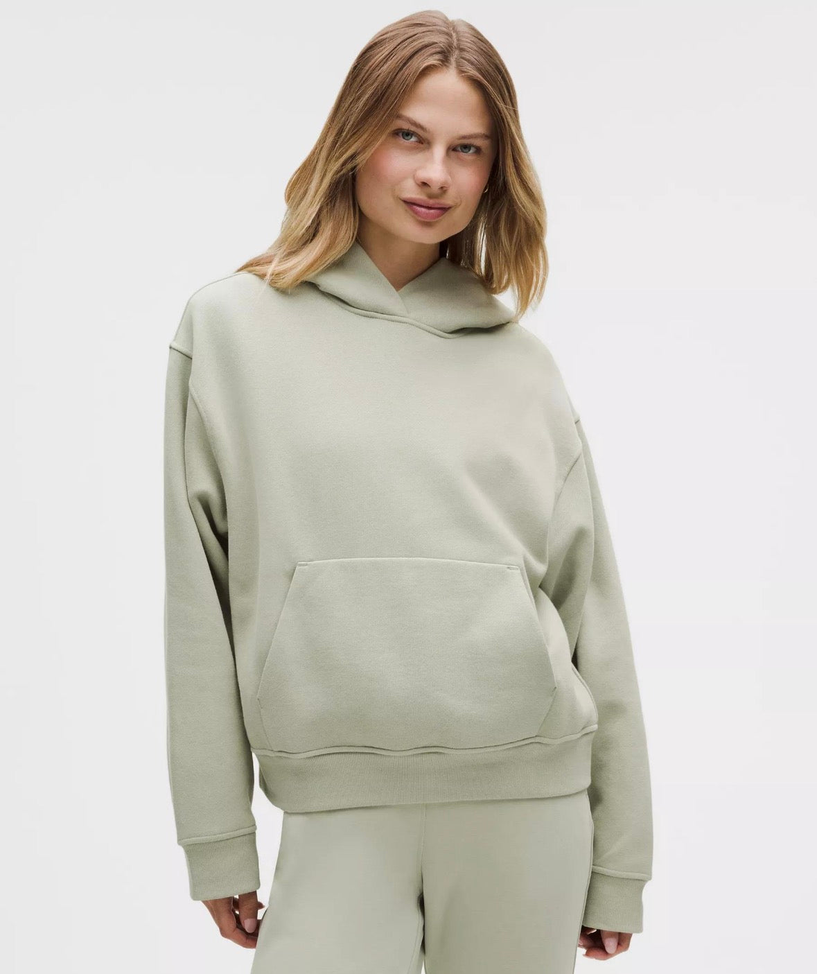 Lululemon Steady State Oversized Hoodie STLB Blue Size S Soft Funnel Neck 1LW3KCRS