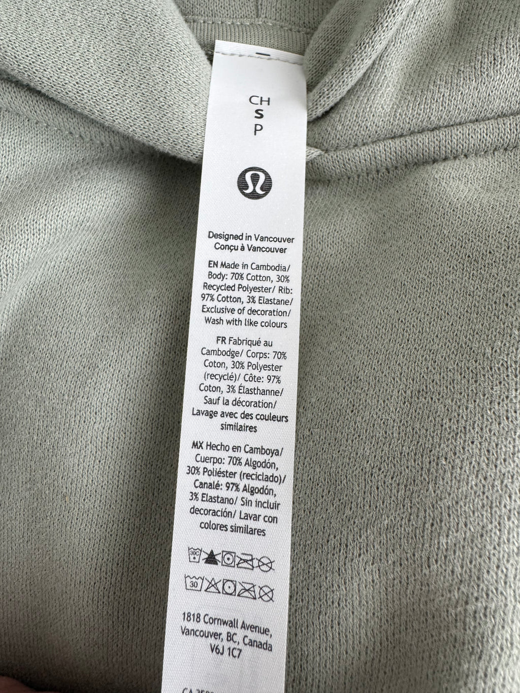 Lululemon Steady State Oversized Hoodie STLB Blue Size S Soft Funnel Neck 1LW3KCRS
