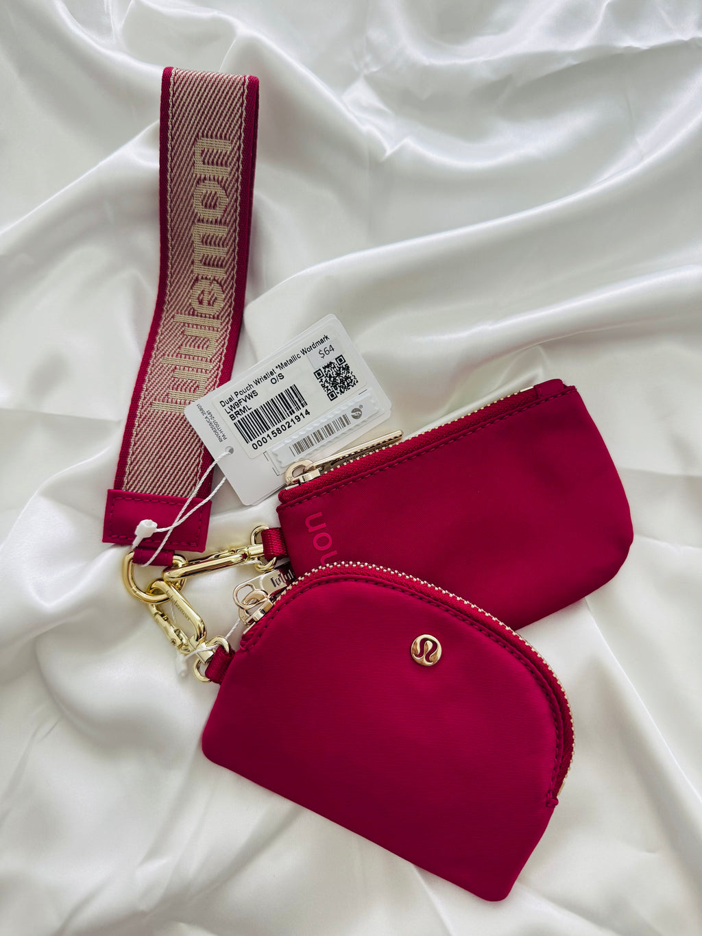 Lululemon Dual Pouch Wristlet PINK