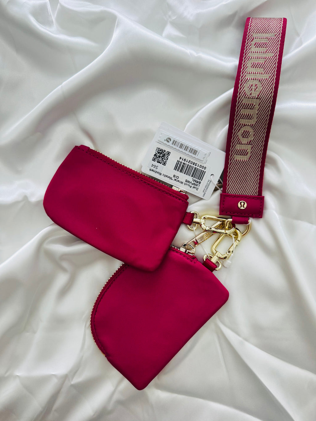 Lululemon Dual Pouch Wristlet PINK