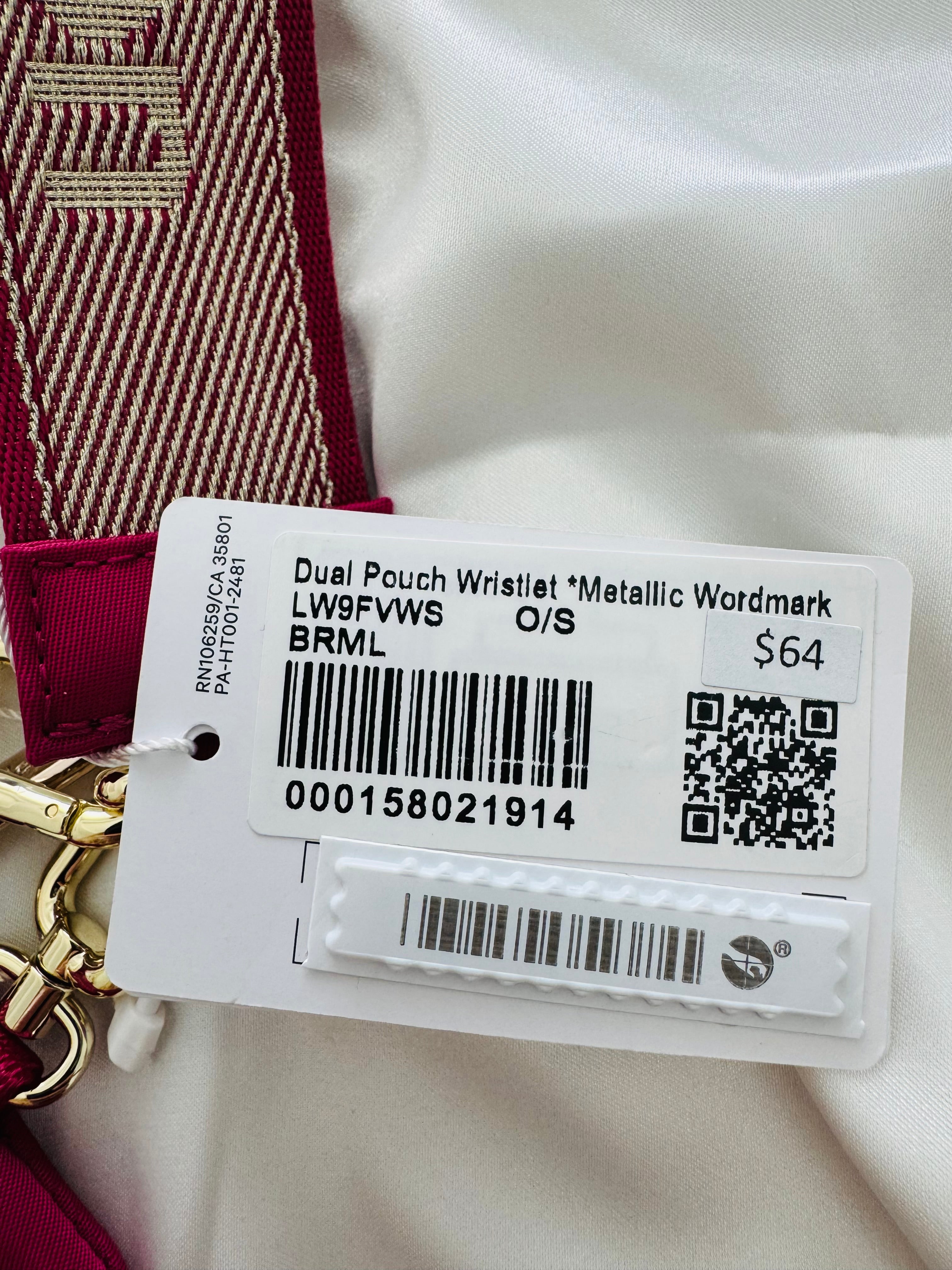 Lululemon Dual Pouch Wristlet PINK
