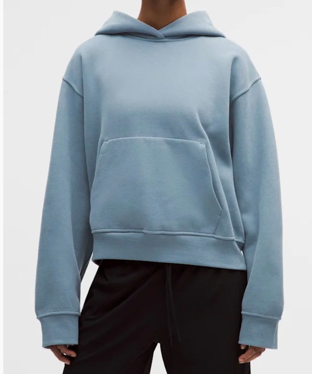 Lululemon Steady State Oversized Hoodie STLB Blue Size S Soft Funnel Neck 1LW3KCRS
