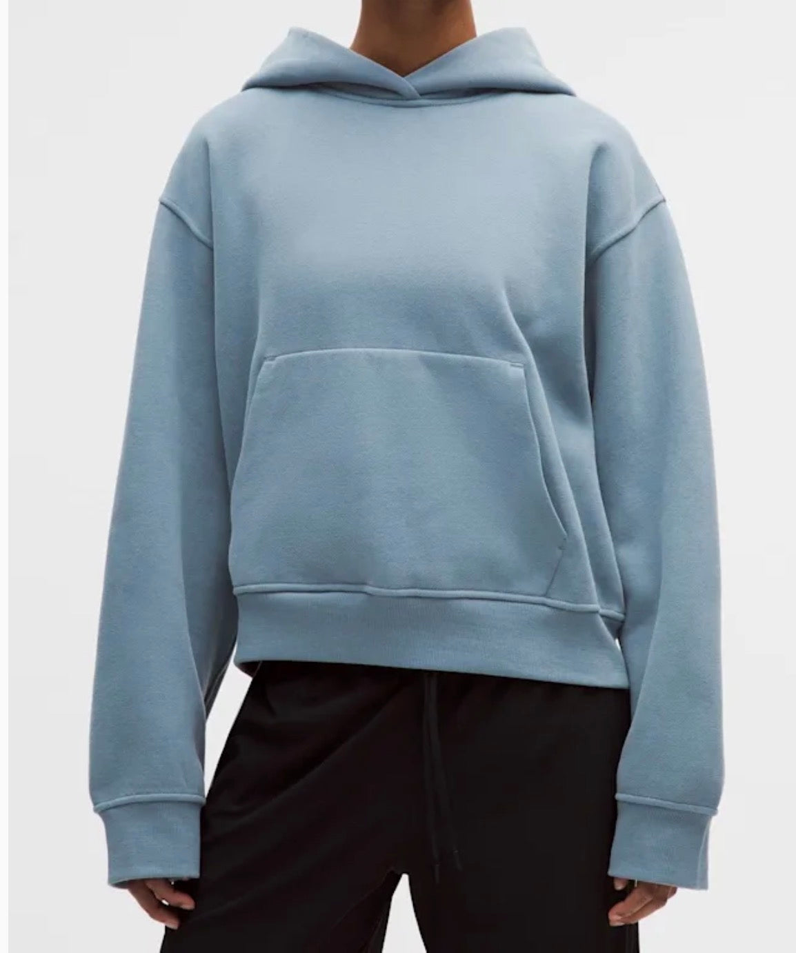 Lululemon Steady State Oversized Hoodie STLB Blue Size S Soft Funnel Neck 1LW3KCRS