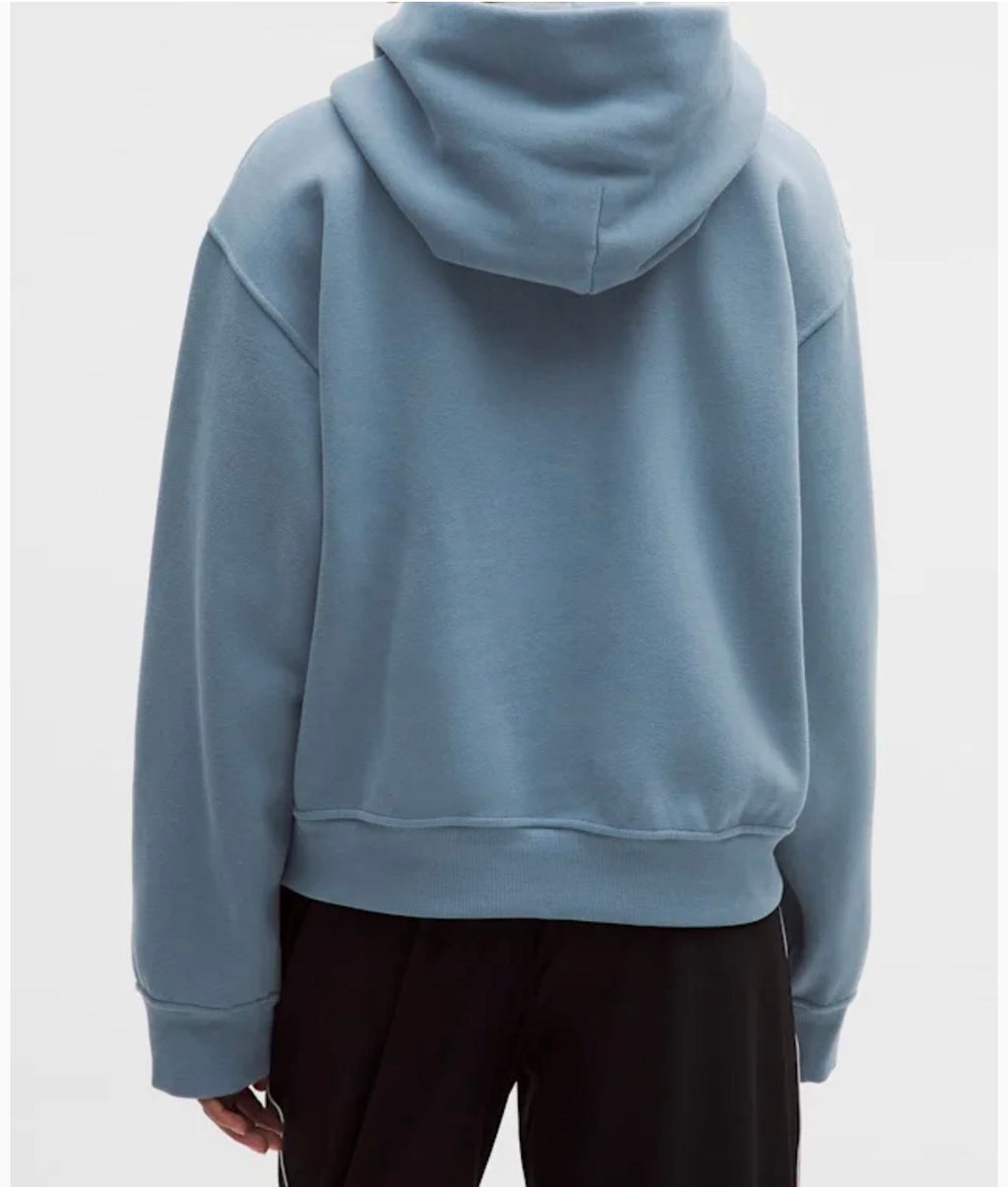 Lululemon Steady State Oversized Hoodie STLB Blue Size S Soft Funnel Neck 1LW3KCRS