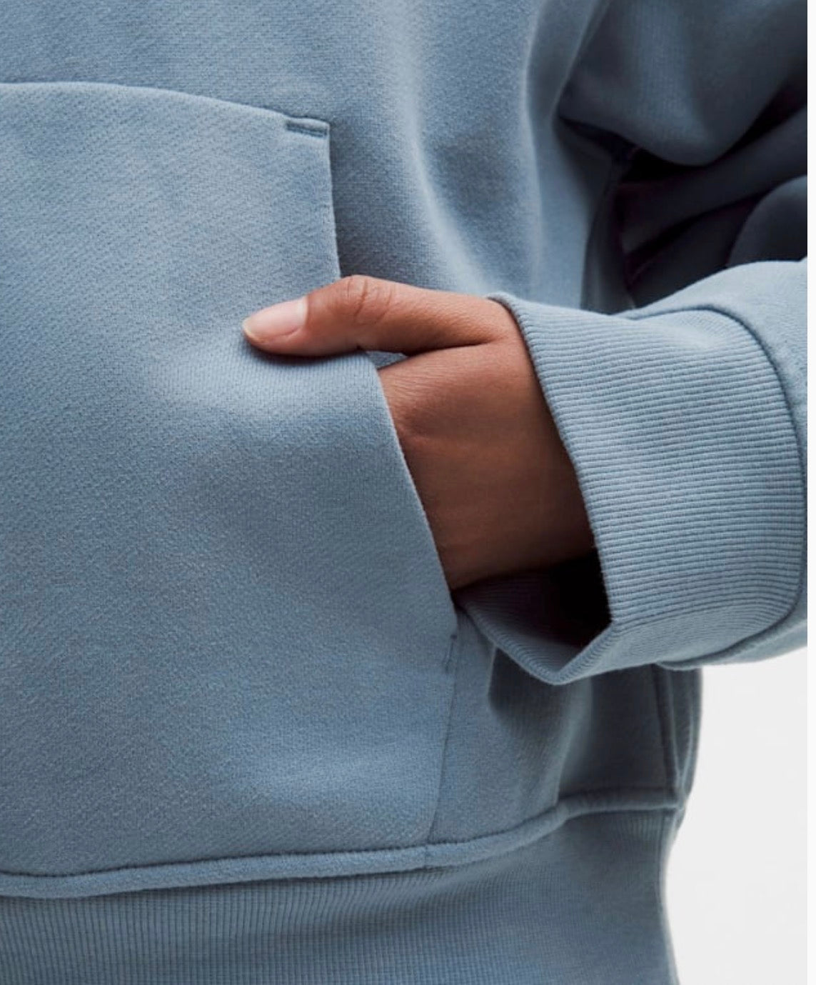 Lululemon Steady State Oversized Hoodie STLB Blue Size S Soft Funnel Neck 1LW3KCRS