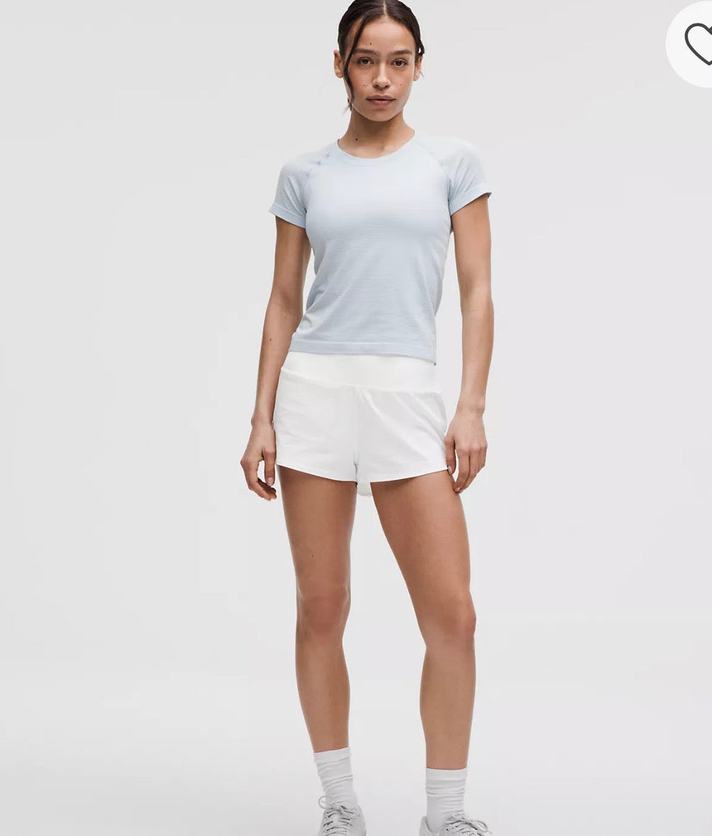 Lululemon Speed Up Low Rise Short 2.5” *Lined in White