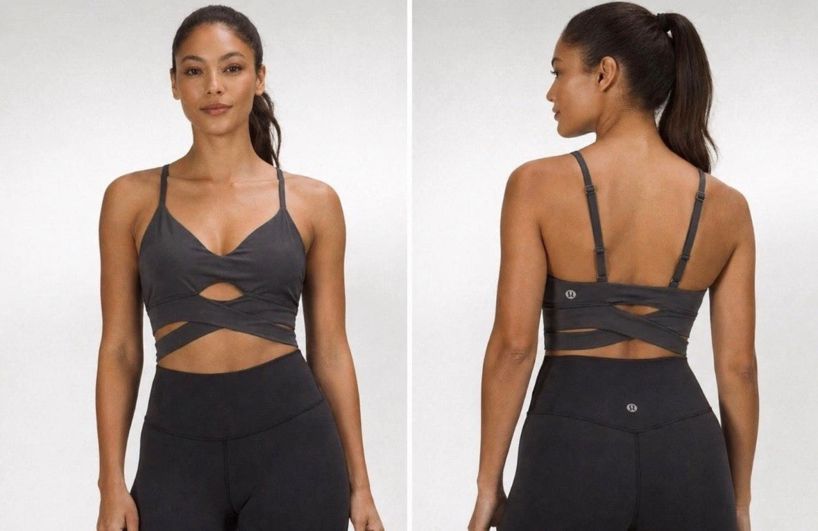 Lululemon V-Neck Crossover Underband Bra