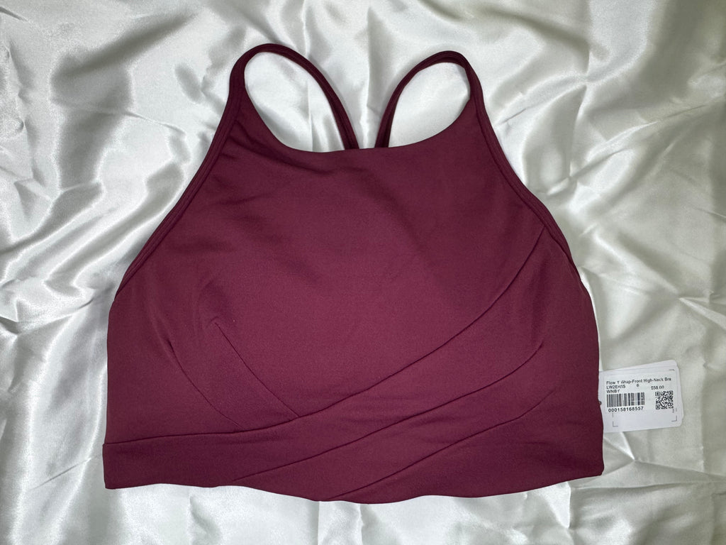 Lululemon Flow Y Wrap-Front High-Neck Bra