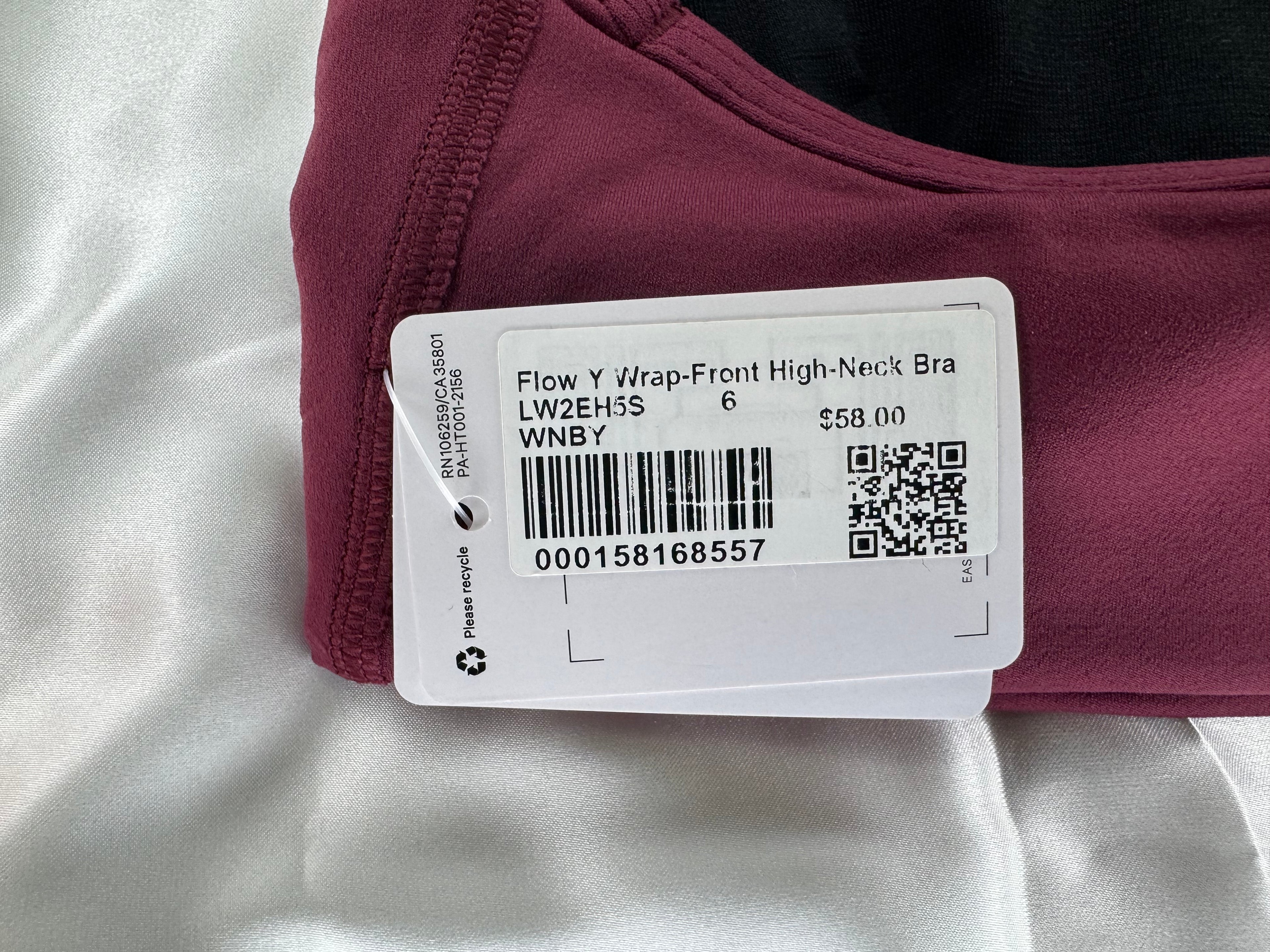 Lululemon Flow Y Wrap-Front High-Neck Bra