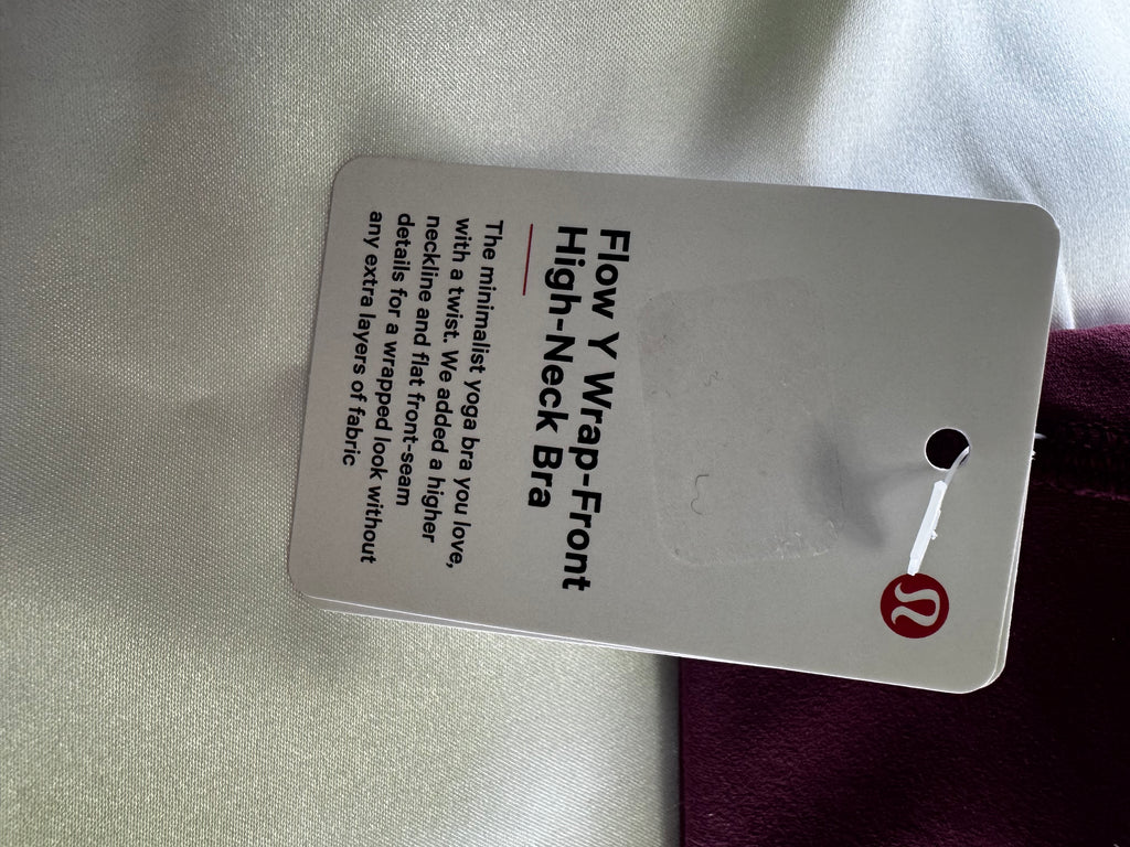 Lululemon Flow Y Wrap-Front High-Neck Bra