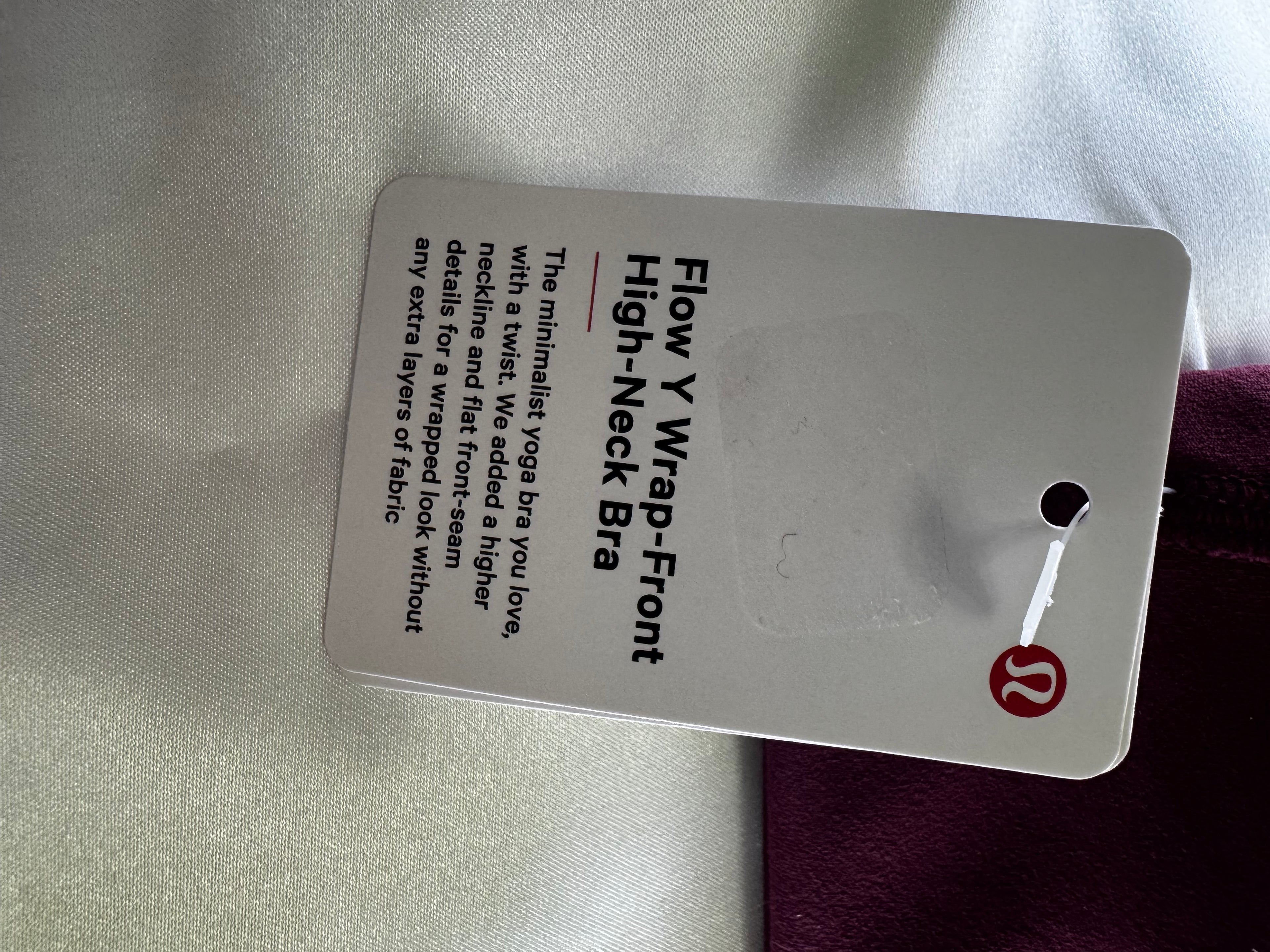 Lululemon Flow Y Wrap-Front High-Neck Bra