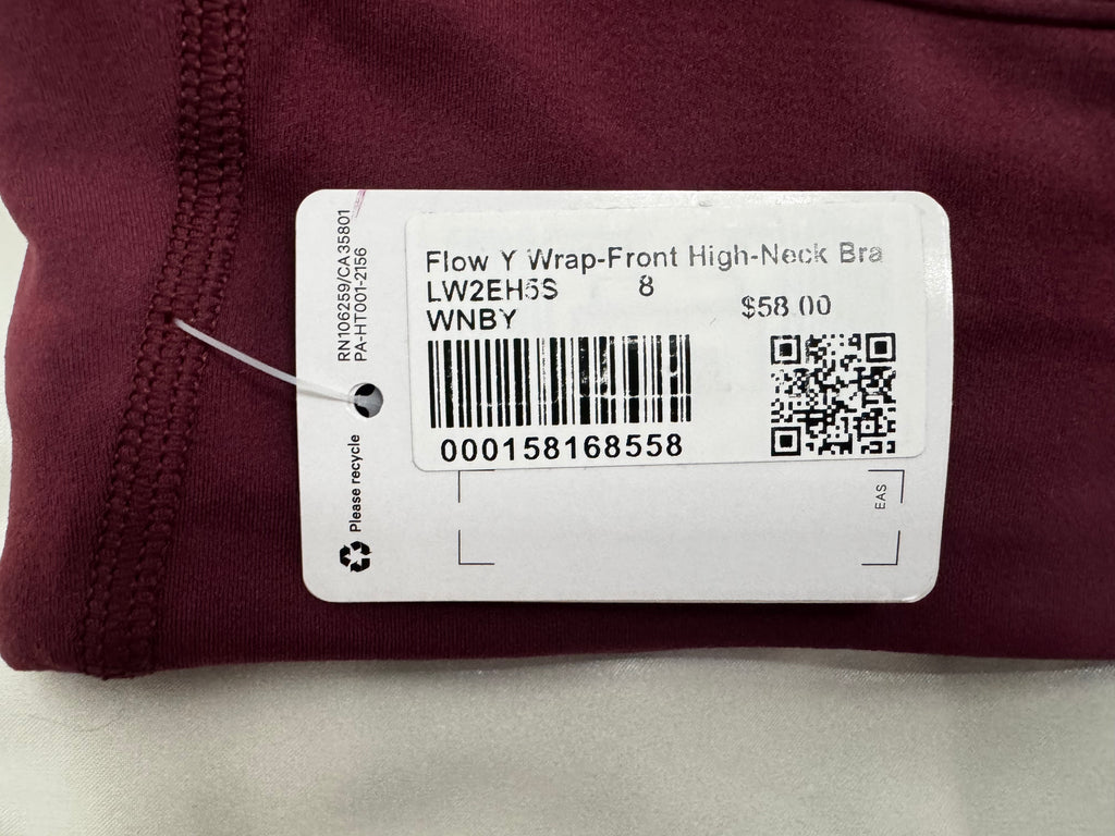 Lululemon Flow Y Wrap-Front High-Neck Bra