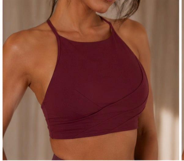 Lululemon Flow Y Wrap-Front High-Neck Bra